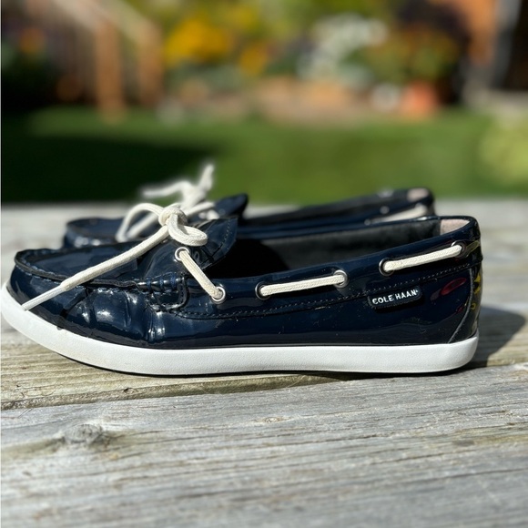 Cole Haan blue dockside boat shoes - Picture 6 of 8